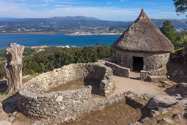 Vista aérea Castro de Santa Tecla